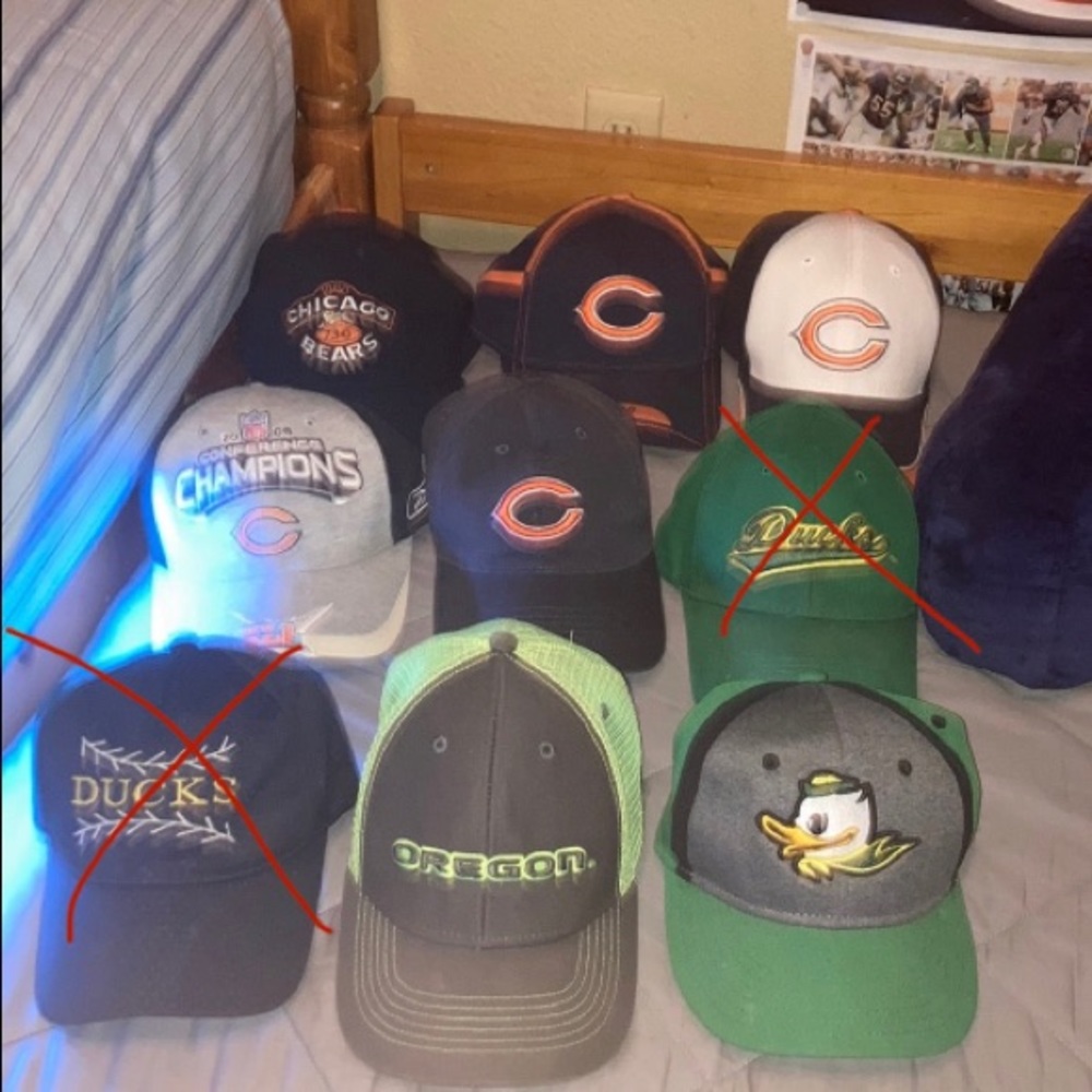 Bears and Ducks hats